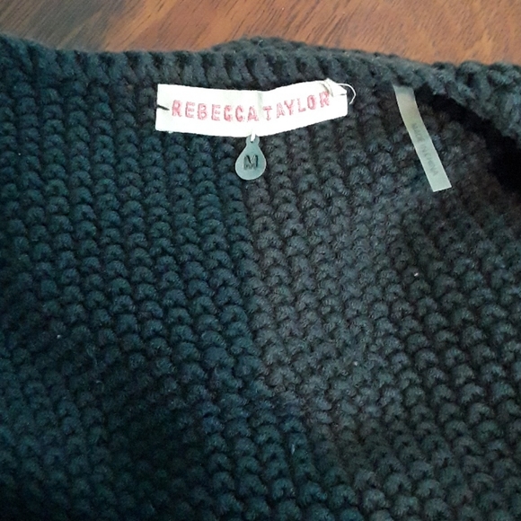 Cropped Rebecca Taylor charcoal sweater - Picture 5 of 5